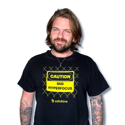 CAUTION T-SHIRT (BLACK)